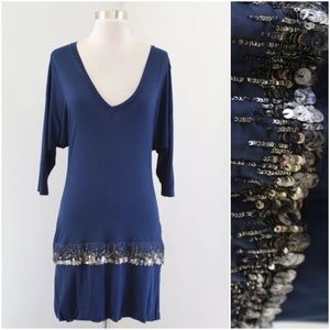 Young Fabulous and Broke Beaded Drop Waist Dress